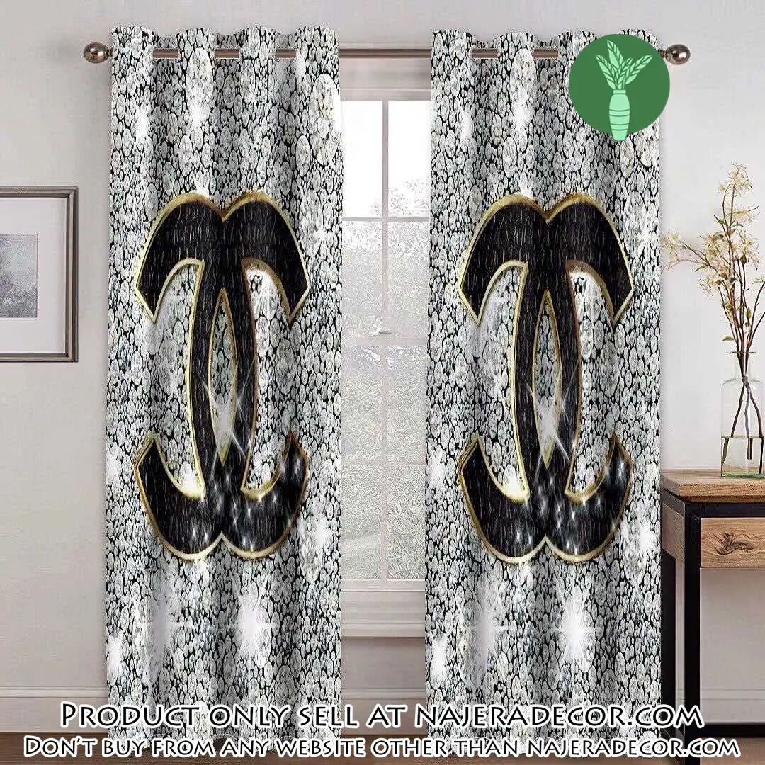 Chanel bling premium window curtains hot  set wc106 njr3142261